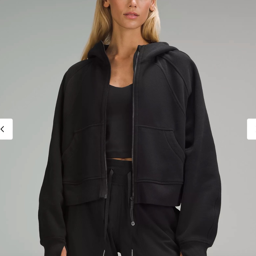 Lululemon Women's Scuba Oversized Full-Zip Hoodie in Black Size XS/S